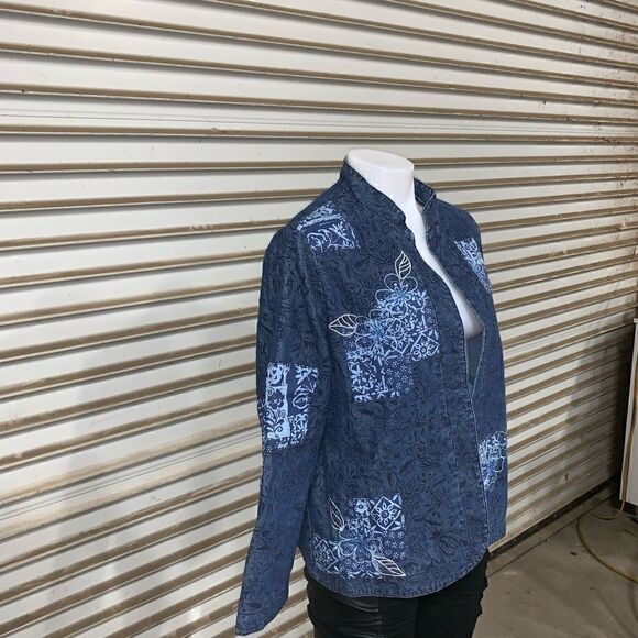 Alfred Dunner cute denim jacket size 14P - Picture 6 of 8